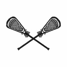 Lacrosse Sticks Crossed Embroidered Shirt