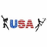 Lacrosse USA Embroidered Polo Shirt