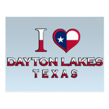 Lacs dayton, le Texas Cartes Postales