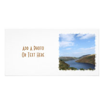 LACS ET VUES PAYS DE GALLES CARTE AVEC PHOTO
