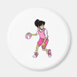 lacy basketball player refrigerator magnet