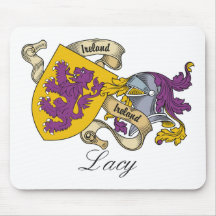 Lacy Family Crest Mouse Mats