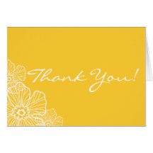Lacy Floral Thank You Note Card