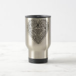 Lacy Heart Travel Mug mugs