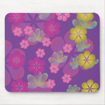 Lacy Lotus Purple Mousepad