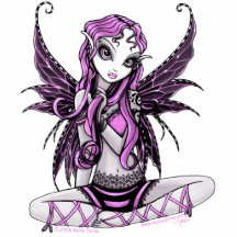 "Lacy" Pink Ribbon Fairy Art Photo Sculpture