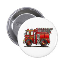 Ladder Fire Truck Firefighter Buttons