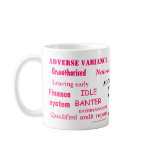 Ladies Accounting Swear Words!! Pink 'n' black Coffee Mugs