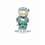 Ladies Babydoll: Too sexy for my scrubs t-shirts