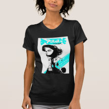 Ladies Dark Basic T-Shirt Template - Customized
