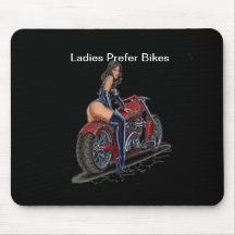 Ladies Love Bikes Mousepad