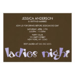 Ladies Night Bachelorette Party Invitations