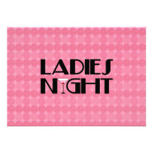 Ladies Night Custom Announcement
