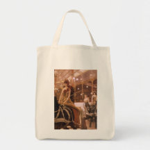 Ladies of the Cars (Circus) by Tissot, Vintage Art Tote Bag
