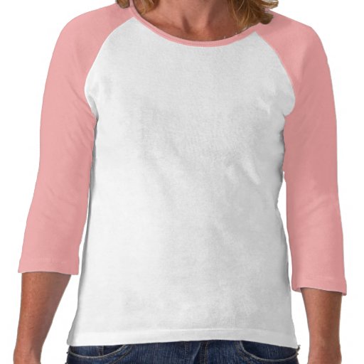 LADIES PINK & RED BASEBALL T-SHIRT "Chickens" 