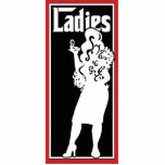 Ladies Restroom/Bathroom sign Photo Cut Outs