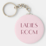 Ladies restroom keyring keychains