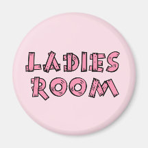 Ladies room fridge magnet
