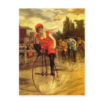 LADIES VINTAGE BIKE RACING BICYCLE RACE postcards