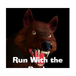 Ladies wolf-head, Run With the Pack t-shirts