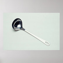 Ladle for serving soup print