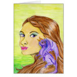 Lady and Dragon Card