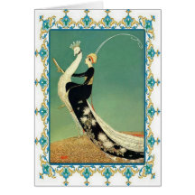 Lady and the Bird Card