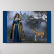 Lady and The Fawn Poster