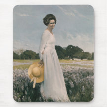 Lady Bird Johnson - Aaron Shikler (1978) Mouse Pads
