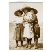 Lady Buckaroos Greeting Card