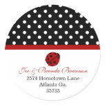 Lady Bug Address Stickers