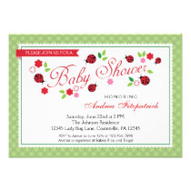 Lady Bug Baby Shower Invitation invitations