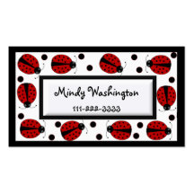 Lady Bug calling Card Business Cards