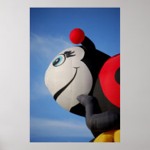 Lady Bug Hot Air Balloon Poster