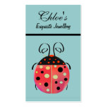 Lady Bug Jewellery Business Card