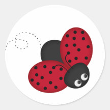 lady bug luck Sticker