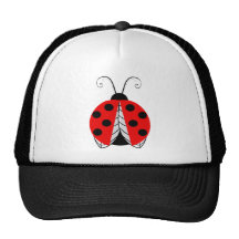 Lady Bug Mesh Hats
