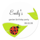 Lady Bug Party Label