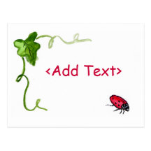 Lady Bug Postcard