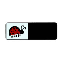 Lady bug return address labels