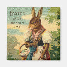 Lady Bunny Brings Easter Joy Magnets