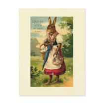 Lady Bunny Brings Easter Joy Postcard