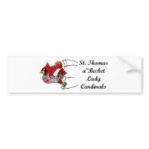 Lady Cardinals bumper sticker