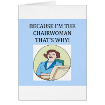 lady ceo greeting card