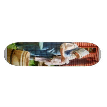 Lady Doing Laundry Custom Skateboard