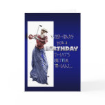 lady golfer birthday grreting card