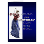 lady golfer birthday grreting card
