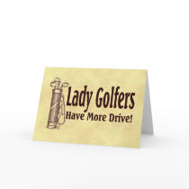 Lady Golfers Greeting Cards