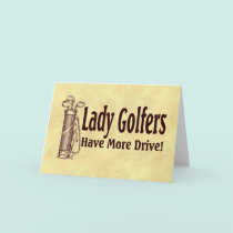 Lady Golfers cards