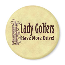 Lady Golfers Magnets